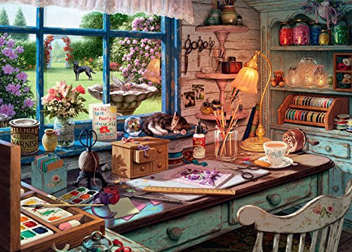 Ravensburger My Haven No 1. The Craft Shed 1000 Piece Jigsaw Puzzles for Adults and Kids Age 12 Years Up