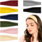 Sularpek 8 Pack Yoga Headbands, Damen Stirnbänder, Elastic Headband, Workout Yoga Übung Stirnbänder, Stretchy Cotton Kopf Bande, Schweiß Wicking rutschfeste Haarbänder für Alltag Yoga Sport Fitness