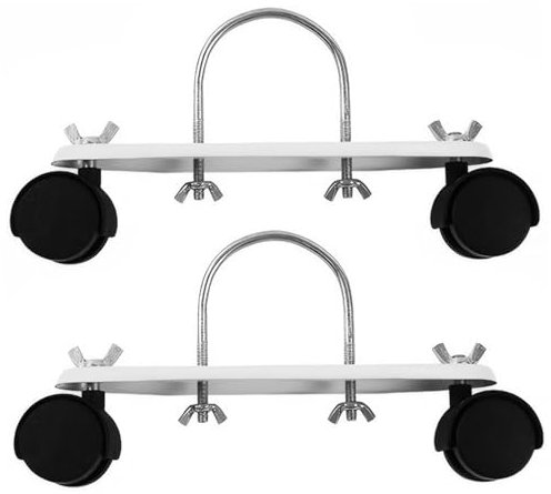 Heavy Duty Caster Wheels, Mobile Pulley Brackets for Oil Filled Radiator 2Pcs 360° Swivel Caster Wheels Heavy Duty for Electric Heater U-shaped Hook Carbon Steel Casters, Black Wheels, Casters