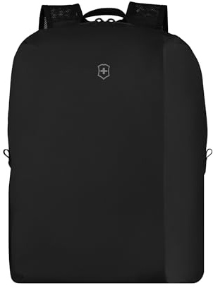 Victorinox Travel Essentials Backpack, Verstaubarer Rucksack, Mehrzweck-Daypack, Praktische Innenfächer, Damen/Herren, 20 l, Schwarz