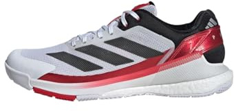 adidas Herren Crazyquick Boost Padel Shoes, Cloud White/Core Black/Lucid Red, 49 1/3 EU