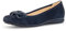 Gabor Damen Klassische Ballerinas, Frauen Flats,Ballerina-Schuhe,Ballett-Schuhe,Ballet-Flats,flach,Ausgehschuhe,Dark-Blue (Uni),41 EU / 7.5 UK