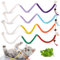 GSrenyu 70cm Cat Toys Chew Ropes,4 PCS Cotton Cat Chew Sticks Toy for Indoor Cats Teeth Cleaning,Interactive Nip Toy with Gall Fruit,Dental Catnip Sticks for Kittens