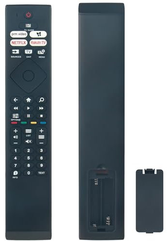 Télécommande remplacée Convient pour Philips Smart TV 32PHS6808/12 | 80 cm (32 inch) LED HD TV | 60 Hz | HDR,Aucune Installation nécessaire