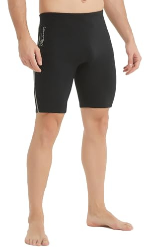 Lemorecn Men's Wetsuit Shorts 2mm Super Stretch Neoprene for Swimming Snorkeling Scuba Diving Surfing Kayaking Water Sports
