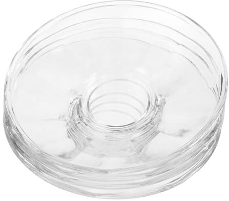 Alipis Lot De 4 Assiettes À Dessert En Verre Transparent, Petites Assiettes De Service Pour Karaoké, Bar, Snacks Pour Apéritifs, Fruits Desserts