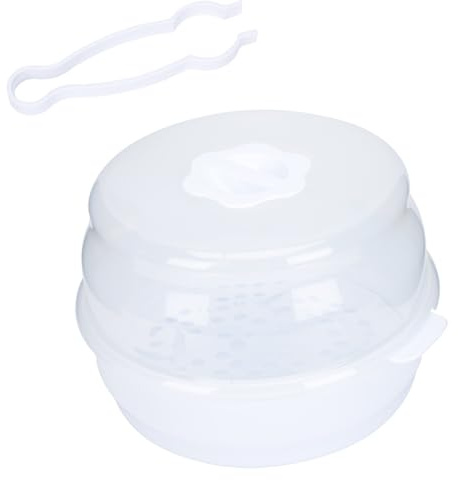 TOYANDONA Microwave Bottle Sterilizer Box Lightweight Material Durable Travel Friendly Breastfeeding Supplies Organizer for Pacifiers Nipples Tableware Storage