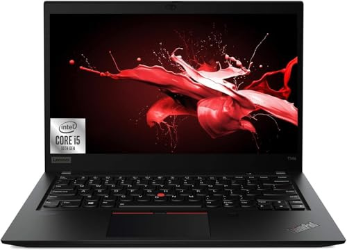 Lenovo Thinkpad T14s Gen 1 Ordinateur portable, 14 , HD (1366 x 768), Intel Core i5-10310U, 16 Go de RAM, SSD 256 Go, clavier QWERTY américain, Windows 11 Pro (reconditionné)