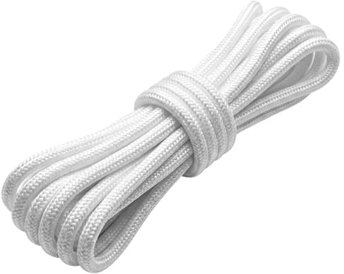 sdhiiolp 5M Nylon Rope – 8mm Garden Parasol Replacement Cord (White)