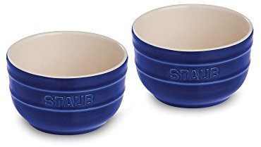 Zwilling Ramequin rond 9 cm lot de 2 bleu céramique