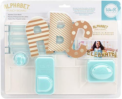American Crafts We R Memory Keepers American Crafts Alphabet Punch Board, Other, Multicoloured, 6.35x25.4x31.11 cm