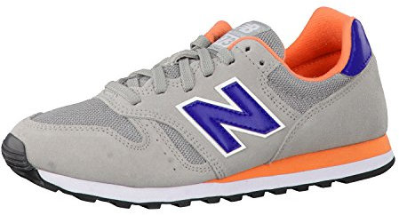 New Blance 373 02 Sneaker Donna, Grigio/Viola (Grey/Purple), 35 EU