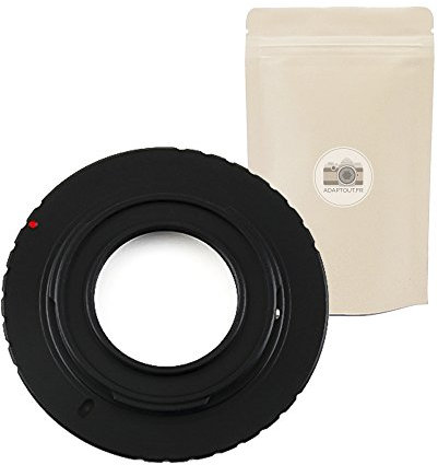 C-Mount Nikon1 - Anello adattatore per obiettivo C Mount C-Mount verso corpo macchina NIKON1-100% in metallo - Messa a fuoco infinito conservata - Adaptout marca francese