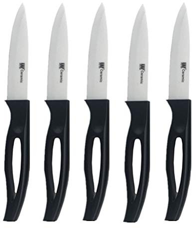 Steakmesser, Keramik, superscharf, 6 Stück