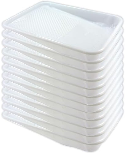 KingOrigin 12Piece Paint Tray Liner Set 9-inch White 30018A