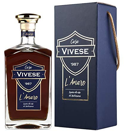L'Amaro - Casa Vivese '987 mit Koffer mit Griff