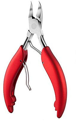 CAREOR Precision Toenail Clippers for Thick or Ingrown Toenails - Thick Nails,Chiropodist Style Toenail Nipper, Nail Clippers for Thick or Fungus Toe nails, with Soft Rubber Handle