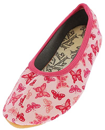 Beck Mädchen Papillon Gymnastikschuhe, Pink, 23 EU