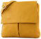 modamoda de T63 Damen Nappaleder Umhängetasche Schultertasche handmade in Italy, Farbe:Senfgelb
