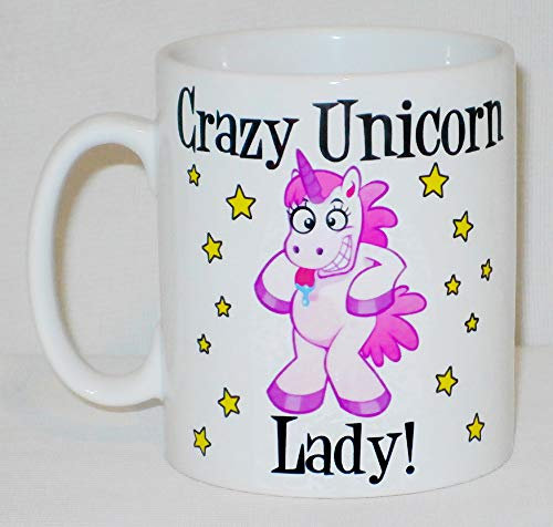 Crazy Unicorn Lady Ceramic Mug Great Novelty Gift
