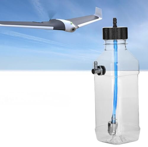 Jadeshay Kraftstofftank, 260ML RC Kraftstofftank Transparente Kraftstofftank Modell-Fernbedienungszubehör für RC-Flugzeuge(15-20CC)