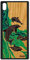 utaupia Coque Bois Xperia XA1 Ultra Silicone Dauphin Animal Ocean Rigide Texture marsouin mer Animaux Pas Cher Vert Peinture Design de Sony