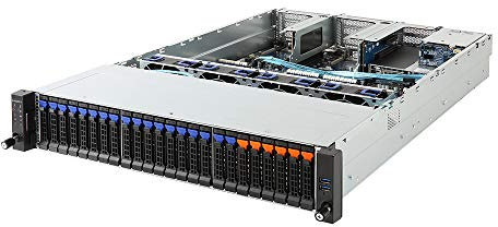 Gigabyte Barebone R281-Z91 rev. B00 2U Dual Sockel SP3 6NR281Z91MR-00 Server-Barebone AMD EPYC USB 3.0 SATA VGA