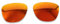 POLARLENS Lentes de repuesto para Oakley Frogskins - Compatibles con gafas de sol Oakley Frogskins (rojo fuego)