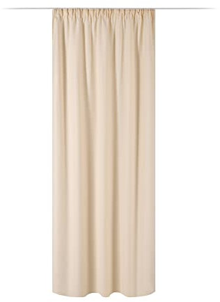 JEMIDI Vorhang blickdicht 140x245cm - Gardine mit Kräuselband Universalband - 100% Polyester Schal lang für Wohnzimmer Schlafzimmer