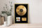 Oedim Regalo Original Placa Metacrilato Disco de Oro Personalizado, Fabricado en Metacrilato 4mm, 31x45cm, Efecto Espejo, Con Apoyo