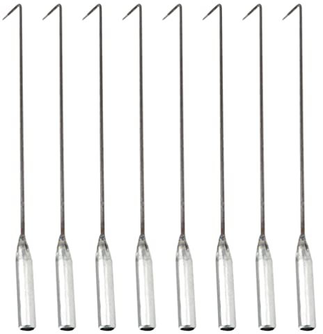 Yardwe Haushaltsgeräte 8 Stücke Pit Stoker Poker Griff Poker Kamin Poker Werkzeug Rustresistent Poker für Indoor Outdoor Camping 50X3cm Grillzubehör