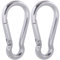 SEPWIK Carabiner Clips - 316 Stainless Steel, Heavy Duty Hooks, Keychain - Multi-Purpose Spring Snap Hook for Dog Leash, Outdoor Camping, Swing, Hammock