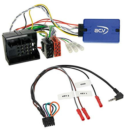 Lenkradfernbedienung Adapter Interface LFB Multi-Anschluss passend für Citroen DS3 ohne PDC kompatibel mit verschiedenen Autoradios