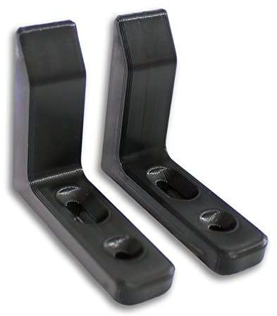 Decoralin Toilet Bumpers Wobbly Toilet Seat Stabilisers Stop Children or Disabled Slipping Sliding Set of 2 (Black)