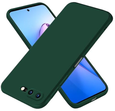 EASSGU Funda para iPhone 7 Plus/iPhone 8 Plus (5.5 Inches), Carcasa de Silicona Suave de TPU - Verde Oscuro