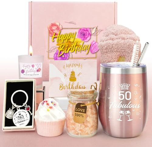 Epessa 50. Geschenke für Frauen, Geburtstagsgeschenk für Frauen, Lustige Geschenkset Frauen, 50. Geburtstag Geschenkset, Geburtstagsgeschenk für Mutter Tante Nachbarin Lehrer Kollege