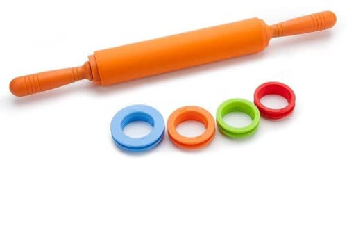 Rodillo de silicona antiadherente de 50 cm con 4 anillos de grosor ajustables