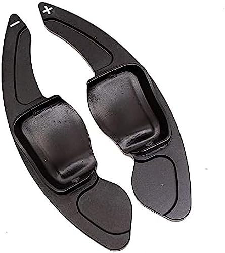 Schaltwippen für Skoda Scala Monte Carlo Superb 3V Octavia 3 Kamiq Scout Combi Sportline Auto-Lenkrad-Schaltpaddel-Verlängerungsaufkleber, Schwarz