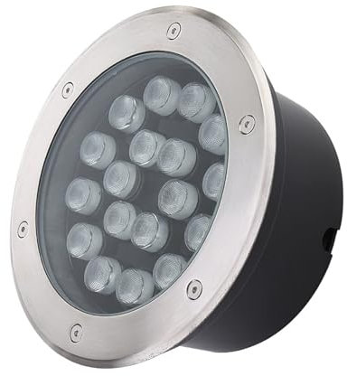 Faretti Piscina - Faretto Subacquei, Faretto Da Terra, Faretto Da Terra Lampada Da Terra Da Esterno A LED IP68 Impermeabile 110-230V Lampada Da Pavimento Da Incasso Ad Alta Energia ( Color : Cold Whit