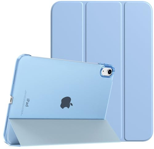 TiMOVO Cover Custodia Compatibile con iPad (A16) 11 Generazione 11 Pollici 2025/iPad 10 Generazione 10,9 2022, Retro in PC Rigido Semi-Trasparente, Auto Sveglia/Sonno, Azzurro Cielo Soleggiato