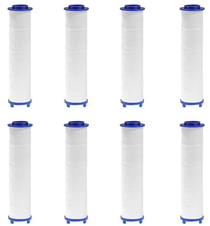 8Pcs High Pressure Cotton Filter Shower Filters Clean Shower Cotton Filter Replacement Universal Filter Shower Water Purification for Filtered Shower Head