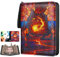 TCGUARD Sammelkarten Album für MTG, für 900 Karten, MTG Binder für Standardkarten, Karten Sammelalbum für YGO/PTCG Spielkarten für Kinder (9 Fächer, Rot)
