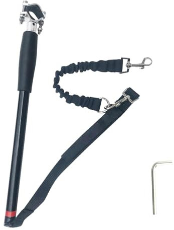 ASIAD Black, Dog Holder,Hands Free Bicycle Dog Leash,Stainless Steel Bicycle Leash,Hands-free Dog Bike,For Training Jogging Cycling Outdoor,Safe with Pets