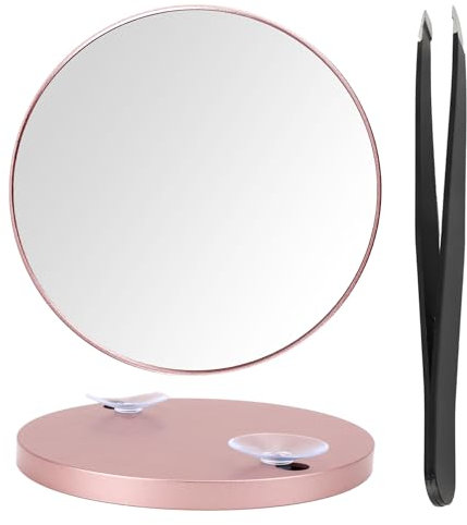 KEAHND Espejo de Aumento de 30 aumentos,Espejo de Aumento con Ventosa,Espejo de Aumento Redondo,Aumento Espejo con ventosas