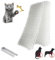 NEWFUN 12PC Dornengitter Tier-Barriere,Katzen-Abwehrstreifen Tier Barriere mit Spikes,mit 8 U-Förmig Erdanker, 40 * 20cm Anti Katzen Netzwerk, für Garten Katzenabwehr Spikes Tiervertreiber