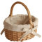Canasta De Huevos Cesta De Mimbre Natural Con Asa Forro De Tela De Algodón Y Lino De Primera Calidad Para Almacenamiento Y Decoración Hueveras Huevera