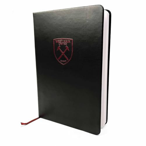 West Ham United FC Classic Crest A5 Notebook, Notebooks, Lined Pages, Gift