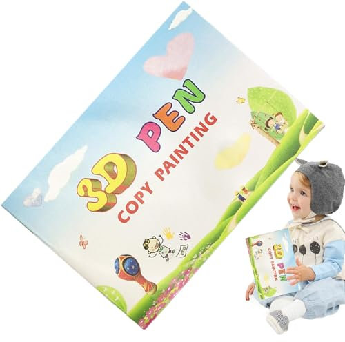 Drawing Book For Pen, Printed Painting Stencils, Reusable Colorful 40 Pattern Templates, Includes 2 Clear Plates, Easy To Use For Creative Art And Craft Projects