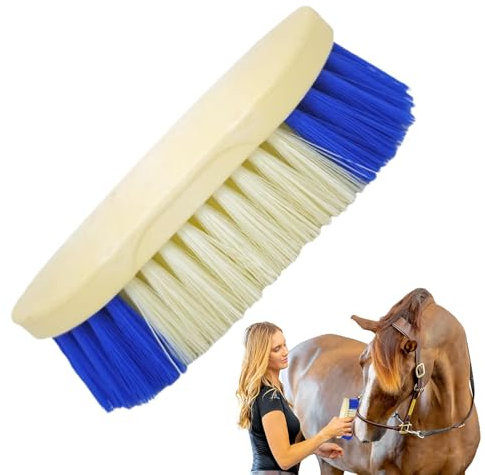 Renopfect Pferdebürste, Pferdebüros - Pferdeschrubbenschrubbe Kamm,Harte Borsten Haustierreinigung für Pferdeversorgung, Vieh, Hund