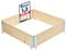Garronda naturbelassene Hochbeete für Garten Palettenrahmen Hochbeet Holz steckbar stapelbar faltbar für Pflanzen Blumen Kräuter Obst und Gemüse Natural 1 Stück 80x80x20 cm GD-0141